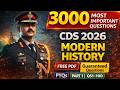CDS 2026 3000 Most Important Questions Modern History PYQs FREE PDF COMPLETE SYLLABUS 100% Selection