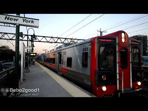 MTA Metro-North RR / Amtrak Trains at Mamaroneck, NY Station