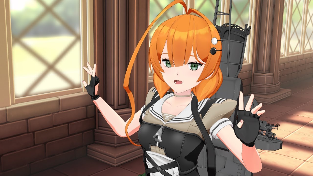 【モデル配布】　榧 　Girls　【艦これMMD】