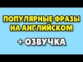 ПОПУЛЯРНЫЕ ФРАЗЫ НА АНГЛИЙСКОМ / Английский с нуля √6