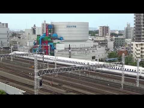 【鉄道PV素材映像】JR東海 東海道新幹線　浜松駅通過シーン集(700系有)