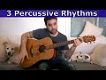 3 Advanced Percussion Guitar Rhythm Patterns  - Tutorial Lesson | LickNRiff