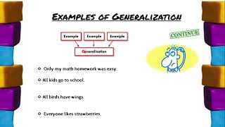 Generalization Explanation Gr 3 PART 1