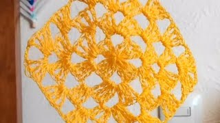 Aprende a hacer #granysquares 🧶🟨 #12tejidoscrochet #mexhicana #crochet by MEXHICANA 454 views 1 year ago 3 minutes, 28 seconds