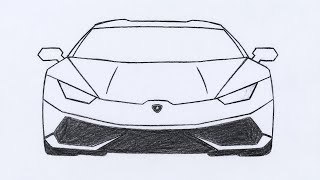How to Draw a Lamborghini | Easy Pencil Drawing ✏️🏎️