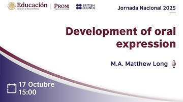 Jornada Nacional 2025 - Development of oral expression