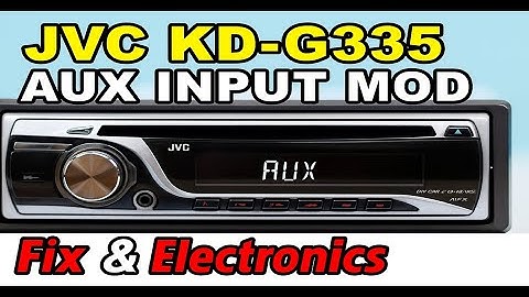 🔧 How to Add AUX Input to JVC KD-G335 Car Stereo | Original AUX Mod