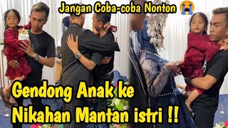 Begini Jadinya Ketika Mantan Suami Datang Gendong Anak Ke pernikahan Mantan Istri, Mereka Berpelukan