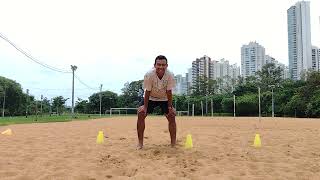 TREINO PESADO NA CAIXA DE AREIA  TREINO COM CONES  VELOCIDADE E RESISTÊNCIA  #treino #força