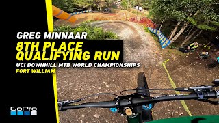 Gopro: Greg Minnaar 8Th Place Qualifying In Fort William | 2023 Uci Dhi Mtb World Championships