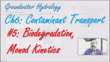 Biodegradation and Monod Kinetics