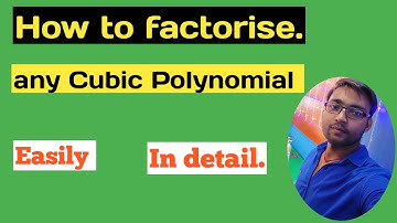 How to Factorize Cubic Polynomial ? || त्रिघात बहुपद का गुणनखंड कैसे निकालते हैं ?