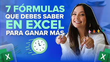 💹 7 FORMULAS que DEBES saber en Excel para ganar más TIEMPOOOOO