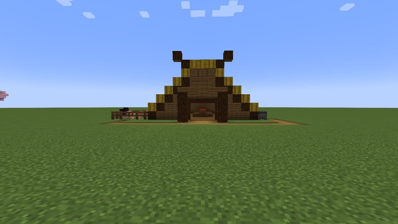 Minecraft Longhouse Tutorial Minecraft Viking Longhouse Tutorial - YouTube