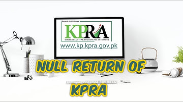 How to File KPRA Monthly Null Return.... Return Before October, 2020