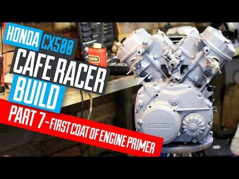 First the engine is cleaned thoroughly with a Dremel, cloth and degreasing agent (Gunk) then given its first and second coat of VHT High Temperature Engine ...