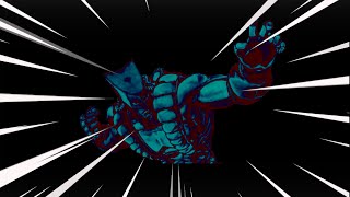 Shadow The World kick barrage | Your bizarre adventure