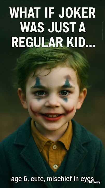 Apa yang terjadi jika Joker masih kecil? #joker #batman #anak-anak #lucu #celana pendek #hanyabersenang-senang
