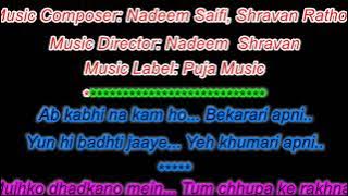 Jeena Sirf Mere Liye Kasam Se - Karaoke For Male With Female Voice Of Juhi Sushnil