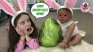 GIANT EASTER EGG HIDDEN SURPRISE! EPIC EASTER EGG HUNT WITH OUR REBORNS! (EASTER 2018)