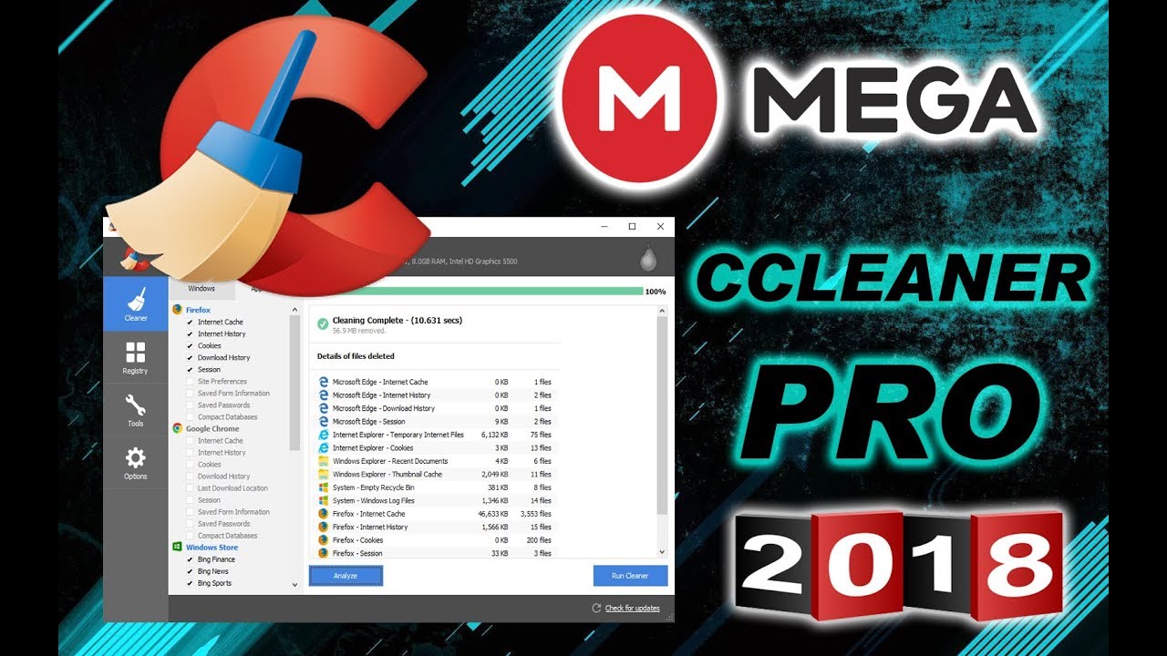 ccleaner pro 2018 mega