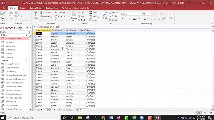 Access Module 2_SAM project tutorial_2021