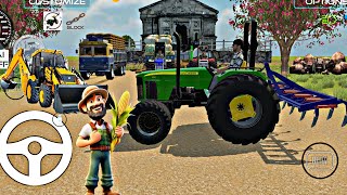 Farming Tractor🌾|Truck with Wheat🌾loading|Swaraj 963with Rutaweater|mandir wheat gya#truck#tractor screenshot 4