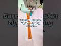 Garment placket zipper sewing tutorial.