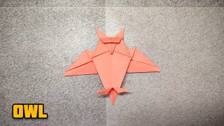 Origami Owl | Halloween Owl | Origami tutorial | Paper craft