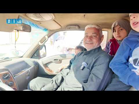 قافلة العودة الثانية من مخيمات الشمال نحو مدينة كفرزيتا بريف حماة