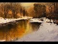 How to paint snowy scene in watercolor painting demo by javid tabatabaei