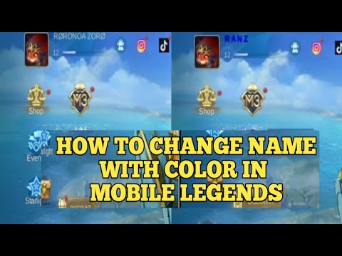 Mobile Legends Color Code HOW TO CHANGE NAME WITH COLOR IN MOBILE LEGENDS - YouTube