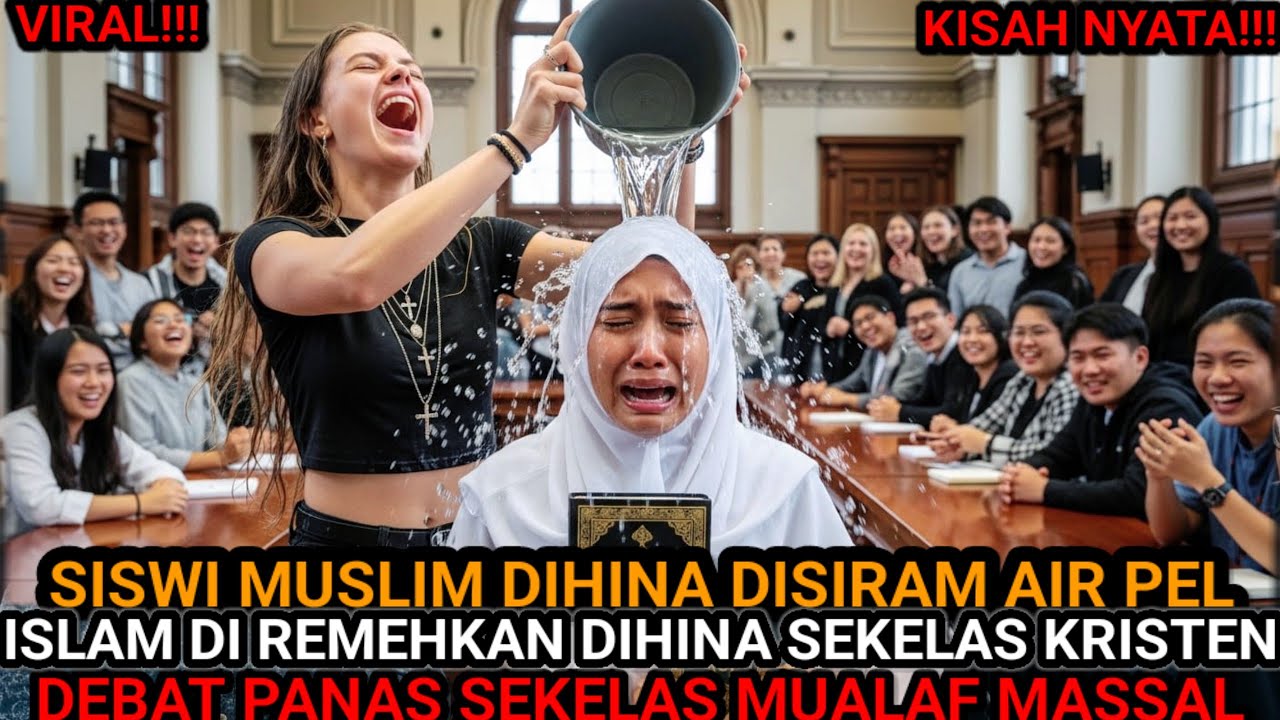 VIRAL!! DISIRAM AIR PEL KARNA MEMELUK ISLAM BALASAN MAHASISWI MUSLIM INI BUAT SATU KELAS MUALAF