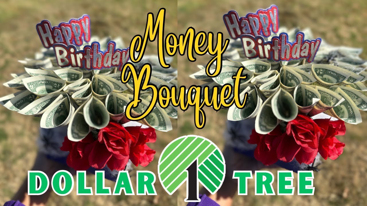 EASY DIY Money Bouquet Tutorial using DOLLAR TREE Supplies 