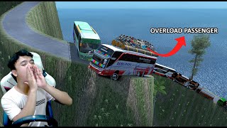 So Crazy Driver Carrying Overload Passenger Crossing Dangeorus Road  Euro Truck Simulator 2