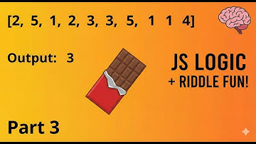 JavaScript Logic Tricks + Riddle Challenge | Arrays, Loops & Unique Counting #javascript #riddles