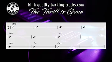 "The Thrill is Gone" in C minor blues backing track