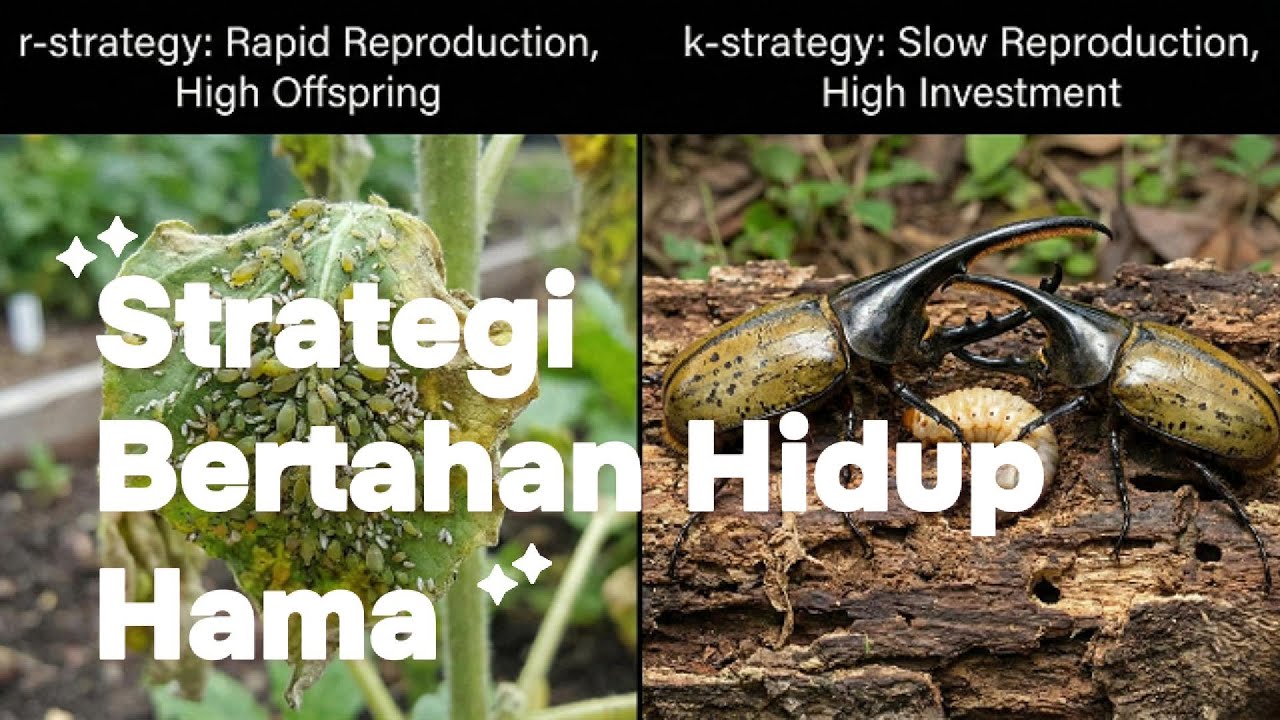 Strategi Bertahan Hidup Hama (Seleksi-r dan Seleksi-k) dan Cara Mengendalikannya
