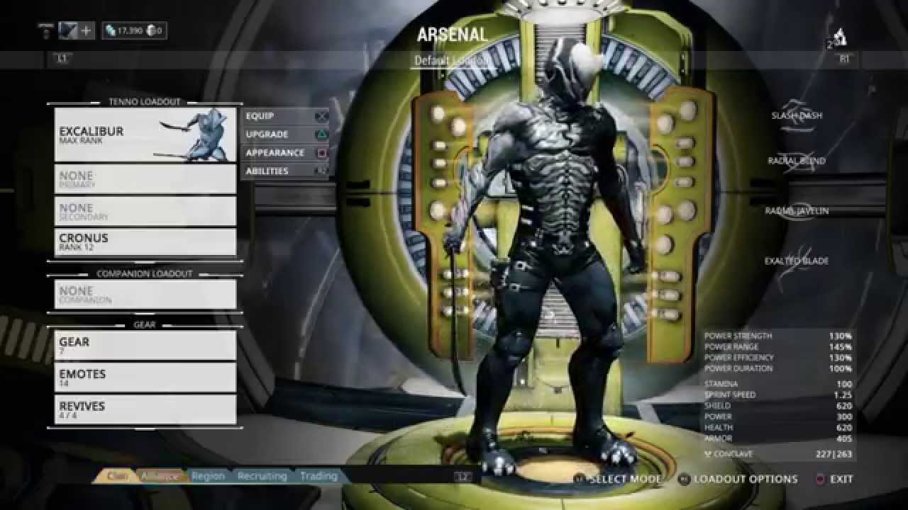 WARFRAME *NEW PROTO ARMOR EXCALIBUR SKIN* ON PS4 YouTube