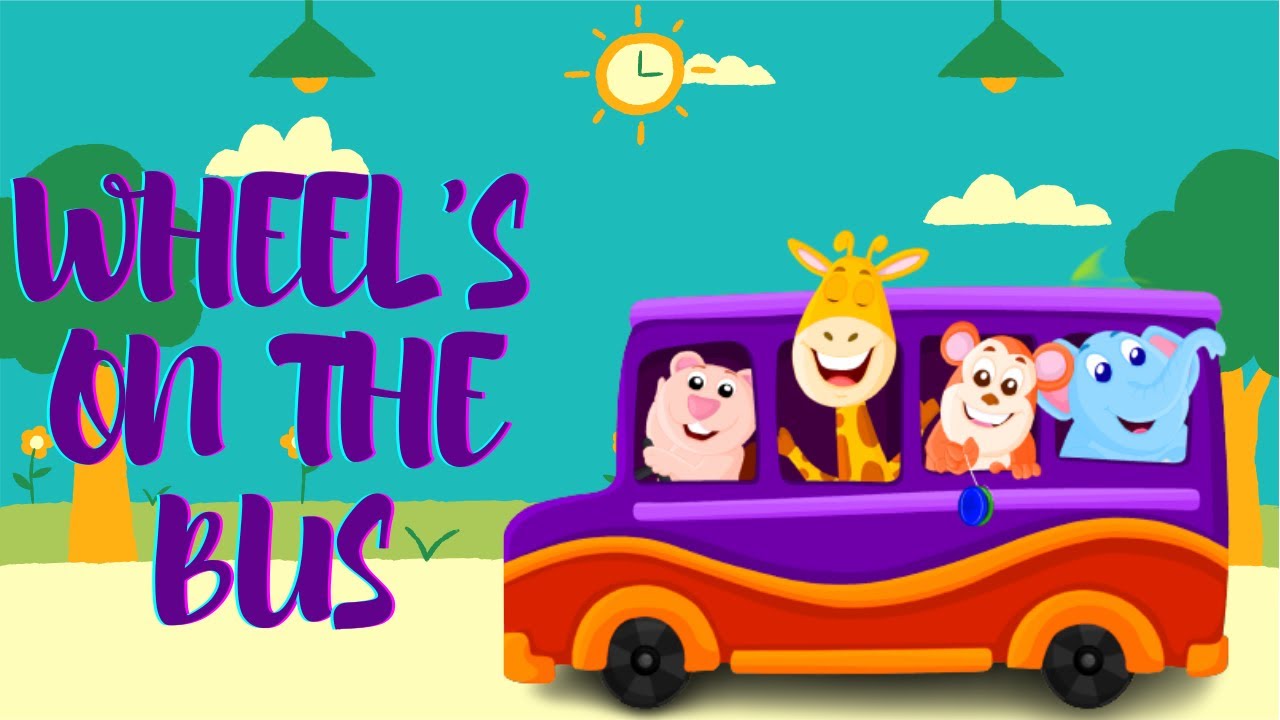 NEW Wheels On The Bus Nursery Rhymes English Song Animal Version song YouTube