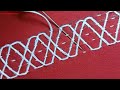 Hand Embroidery Stitch, Nokshi katha design, borderline design, Hand Embroidery Stitch Tutorial,