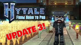 HYTALE UPDATE 3: Sickle Harvesting, Volcano Diving &amp; The Wasp Ambush! (Noob to Pro)