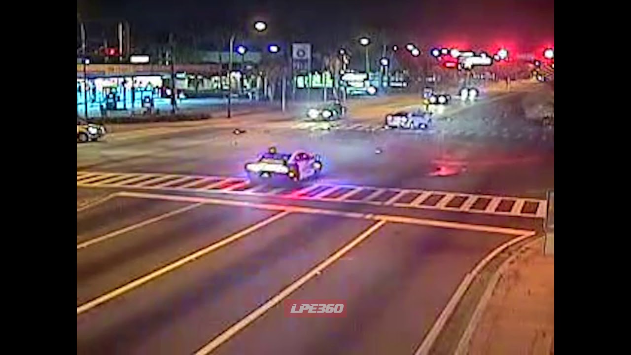 Police Car Chase 90 Mph Crash Youtube