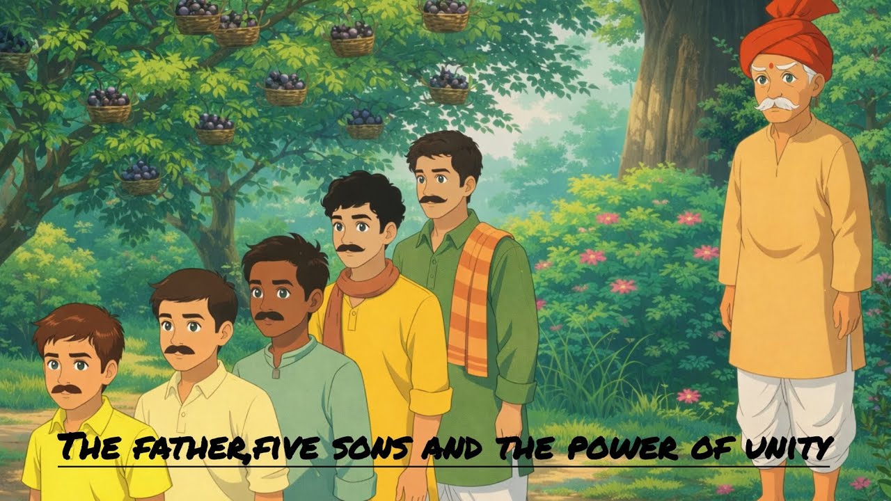 The father,five sons and the power of unity || Cartoon Animation 2026 ||❤️🫰🏻
