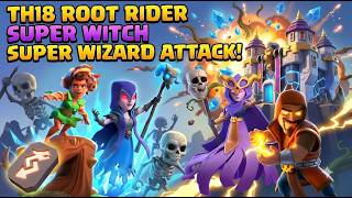 TH18 Root Rider + Witch + Super Witch + Super Wizard Attack | Revenge Deck Iceblock | Clash of Clans screenshot 1