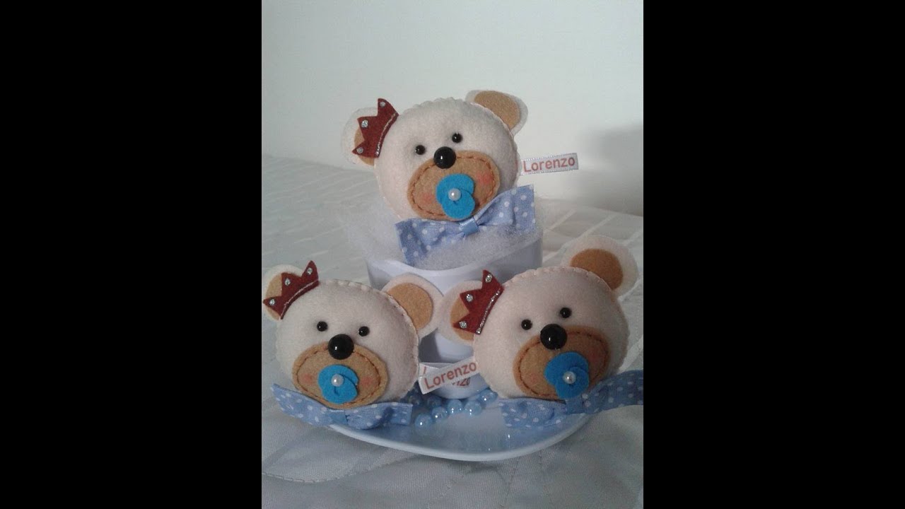 Ursinho em Feltro Passo a Passo