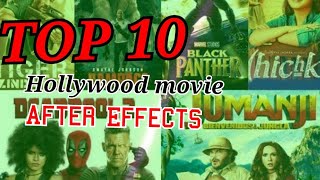 Top 10 Hollywood movie After Effects || CGL Effect #behindthescne #bts  #top 10 #hollywoodmovies