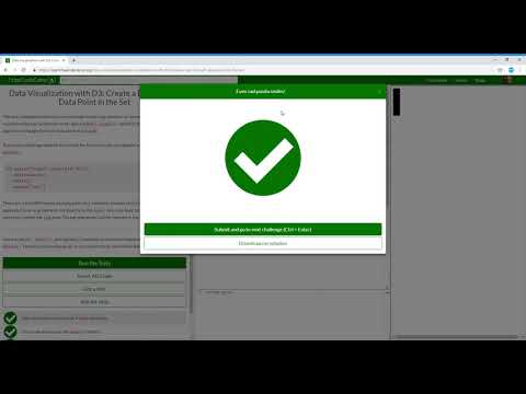 Data Visualization with D3  Create a Bar for Each Data Point in the Set   Learn freeCodeCamp12/29