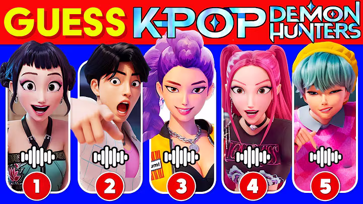 Guess KPop Demon Hunters Movie Characters by Their Songs & Voice 🎶🔥 | Huntrix, Saja Boys, Rumi, Jinu