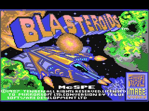 Blasteroids Review for the Commodore 64 by John Gage